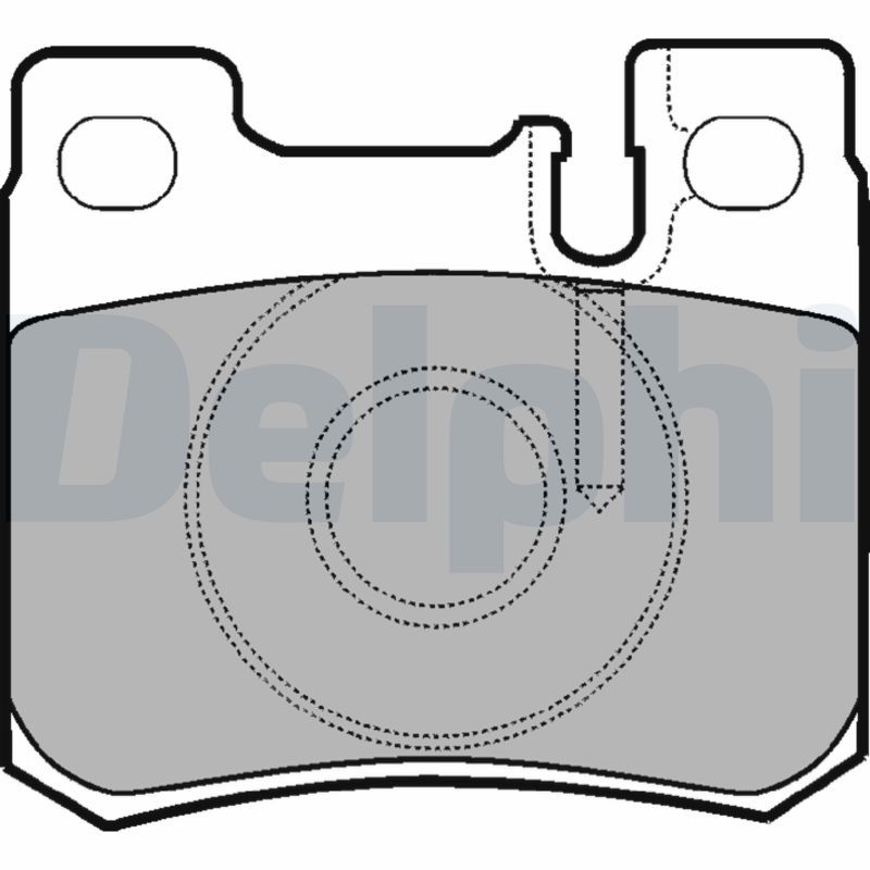 Brake Pad Set, disc brake DELPHI LP947