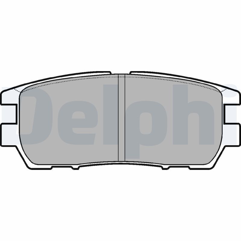 Brake Pad Set, disc brake DELPHI LP954