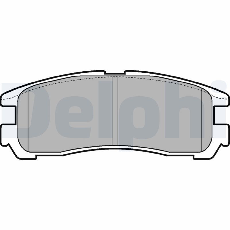 Brake Pad Set, disc brake DELPHI LP955