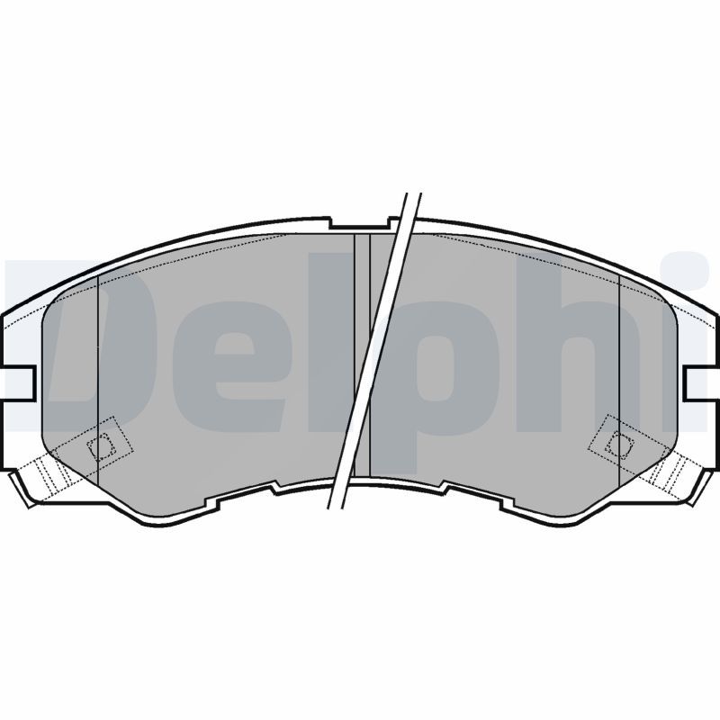 Brake Pad Set, disc brake DELPHI LP964