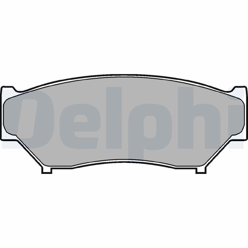 Brake Pad Set, disc brake DELPHI LP967