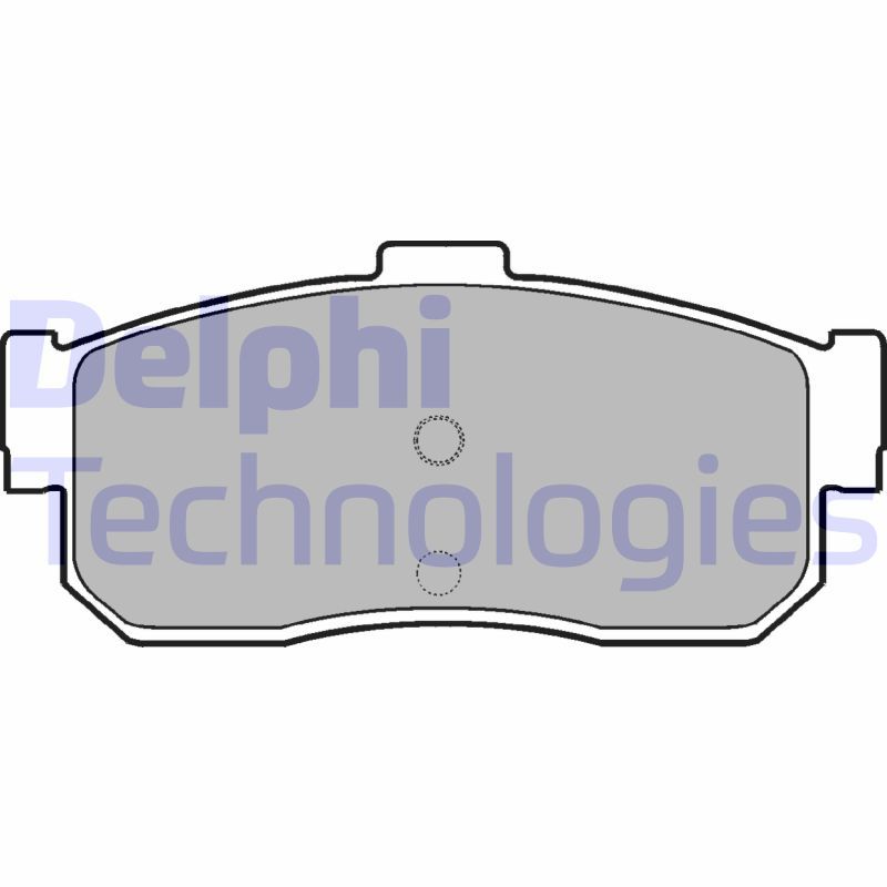 Brake Pad Set, disc brake DELPHI LP971