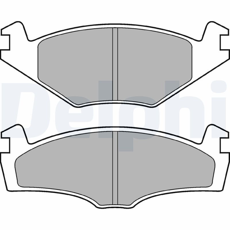 Brake Pad Set, disc brake DELPHI LP979