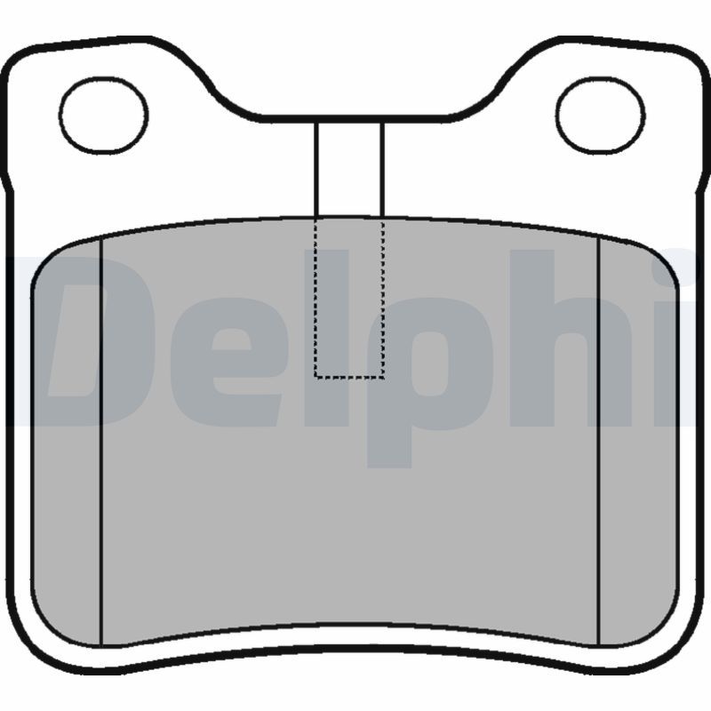 Brake Pad Set, disc brake DELPHI LP991