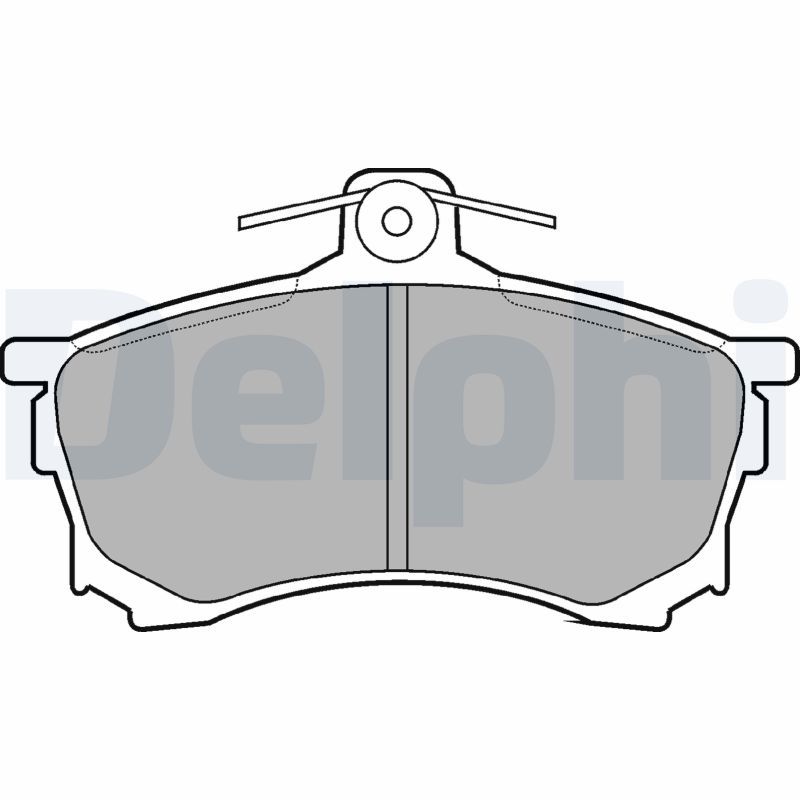 Brake Pad Set, disc brake DELPHI LP992