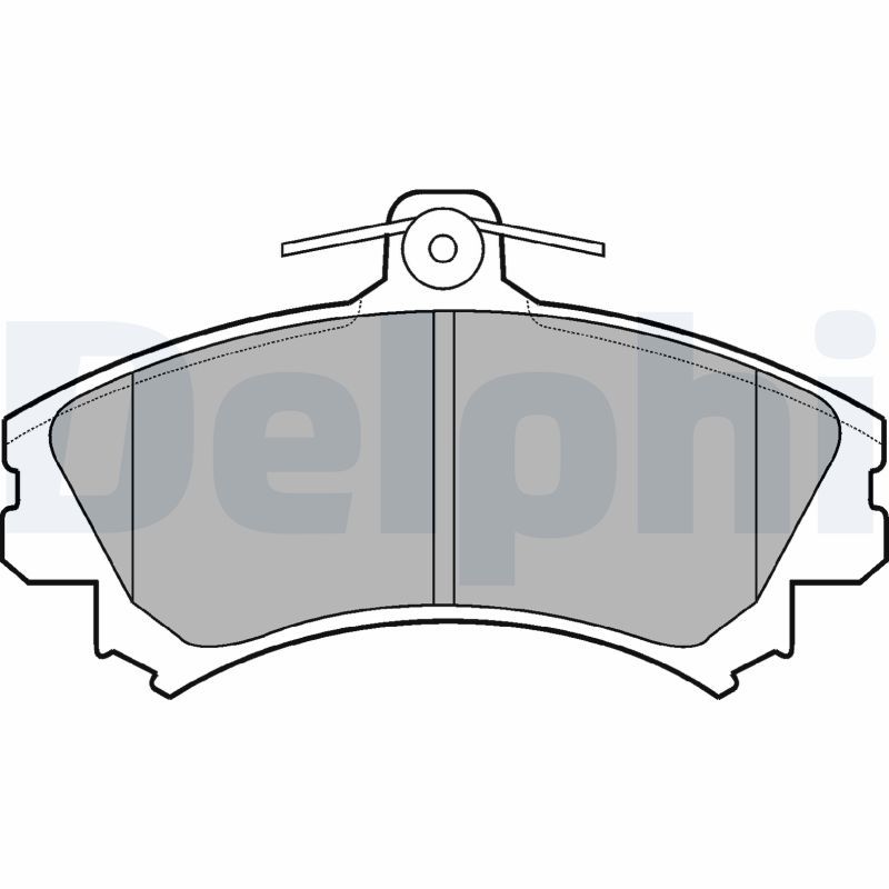 Stabdžių trinkelių rinkinys, diskinis stabdys DELPHI LP993
