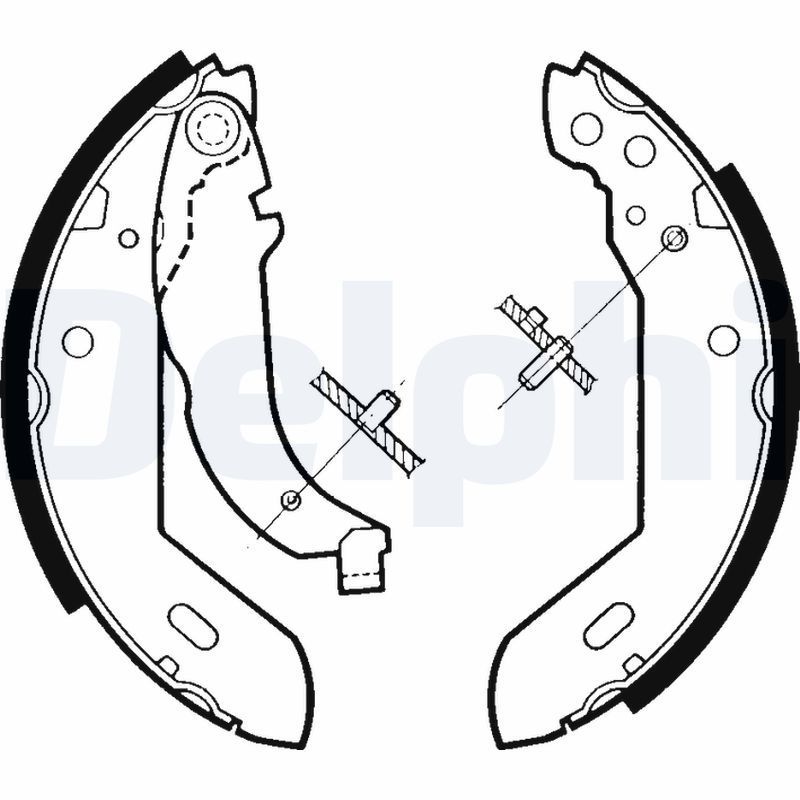 Brake Shoe Set DELPHI LS1329