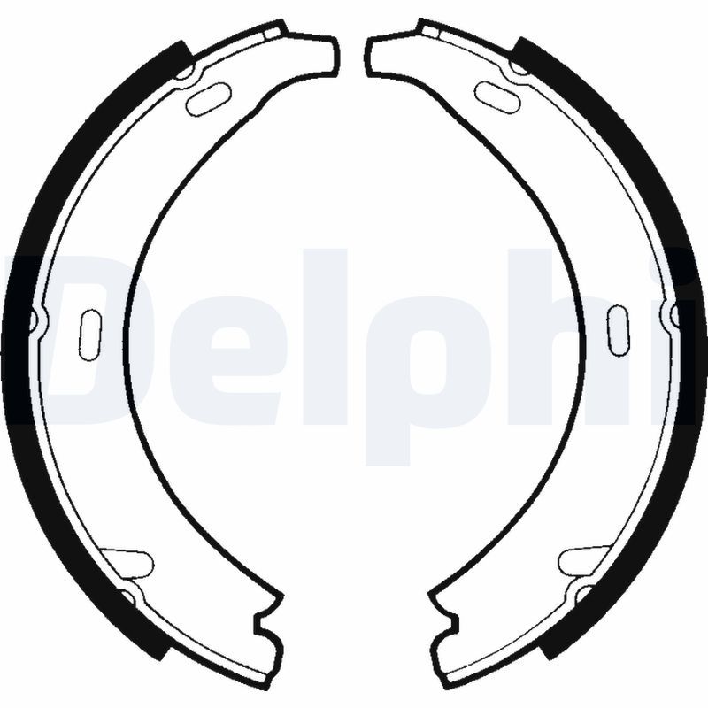 Brake Shoe Set, parking brake DELPHI LS1371