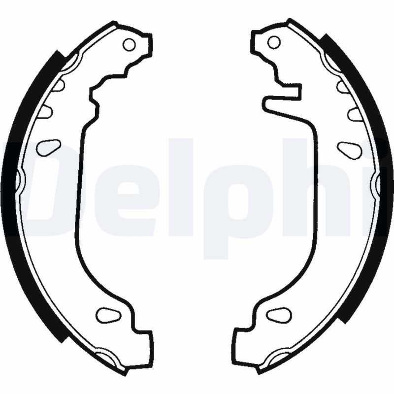 Комплект гальмівних колодок DELPHI LS1404