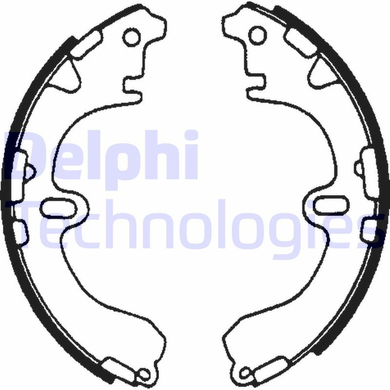 Stabdžių trinkelių komplektas DELPHI LS1601