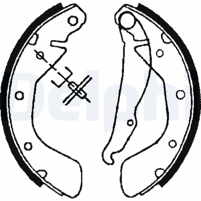 Комплект гальмівних колодок DELPHI LS1621