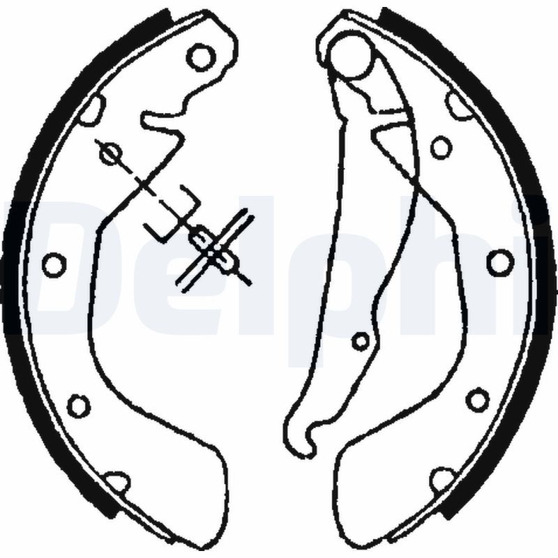 Комплект гальмівних колодок DELPHI LS1622