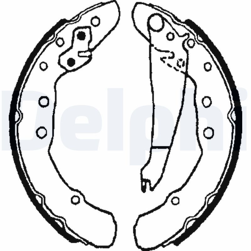 Brake Shoe Set DELPHI LS1655