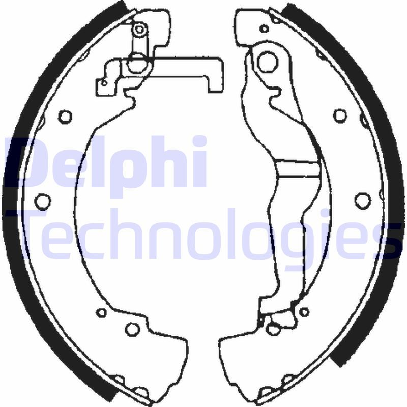 Комплект гальмівних колодок DELPHI LS1656