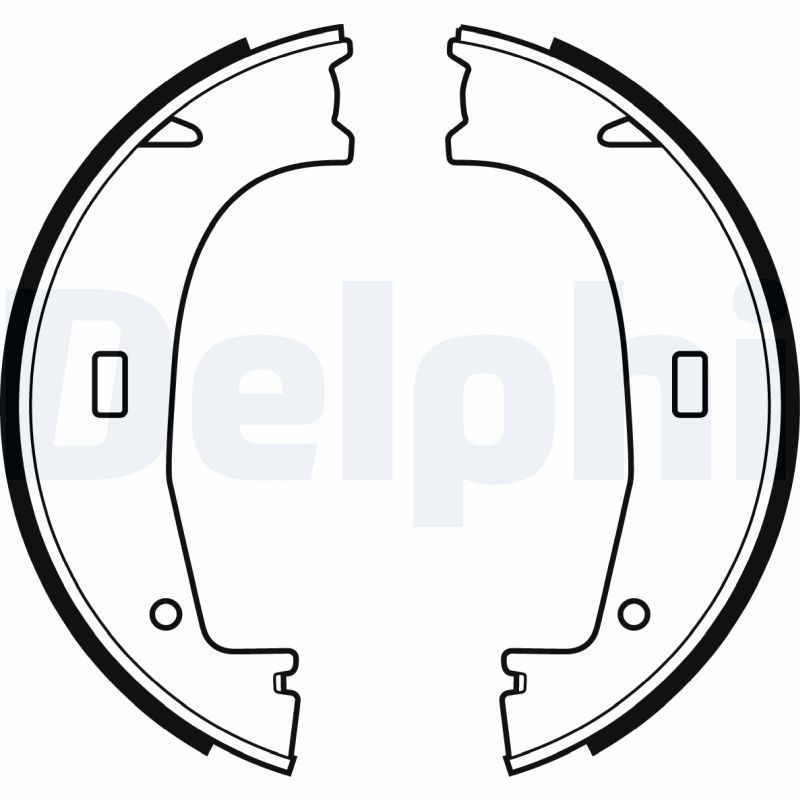 Brake Shoe Set, parking brake DELPHI LS1704