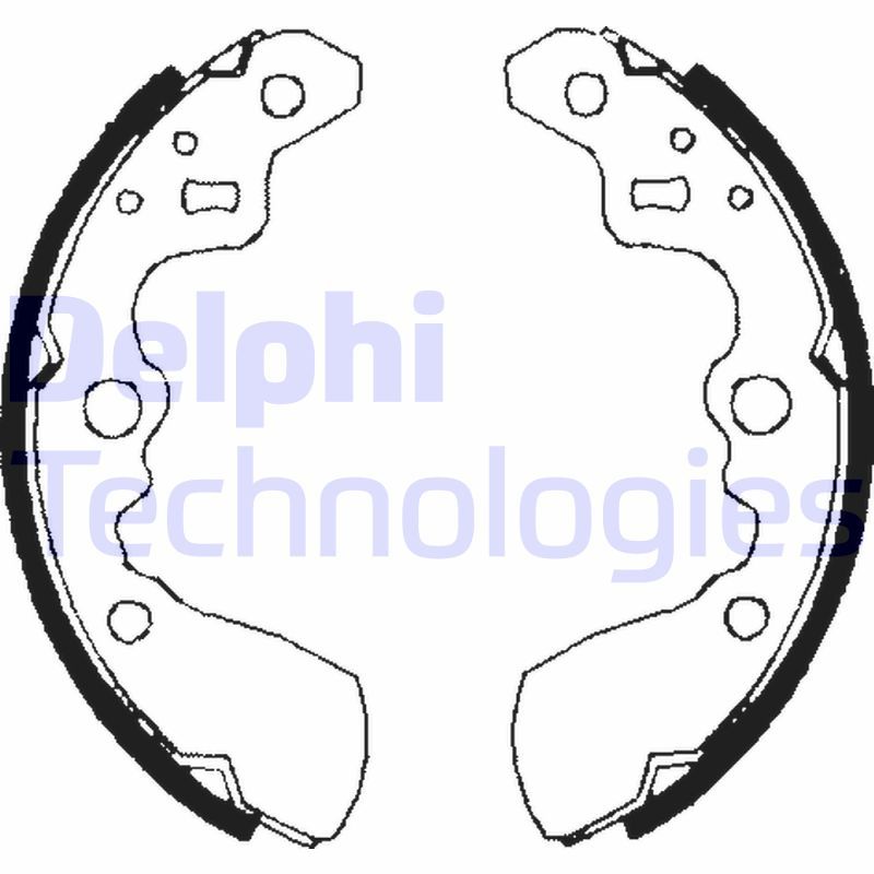 Stabdžių trinkelių komplektas DELPHI LS1710