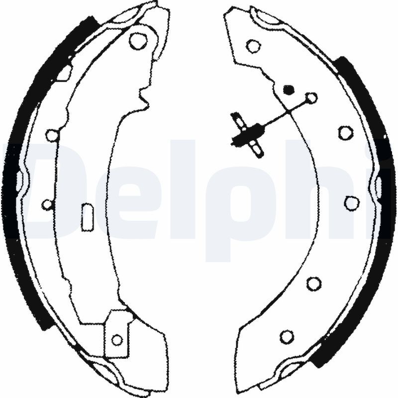 Комплект гальмівних колодок DELPHI LS1717