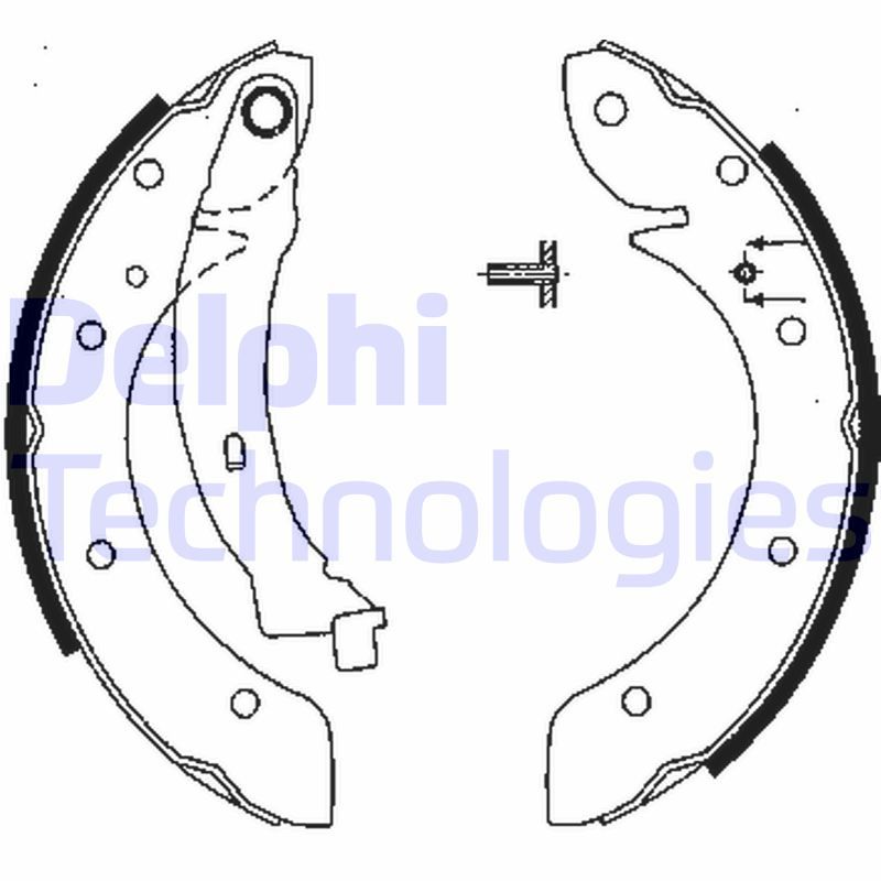 Brake Shoe Set DELPHI LS1838