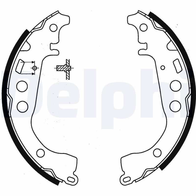 Brake Shoe Set DELPHI LS1854