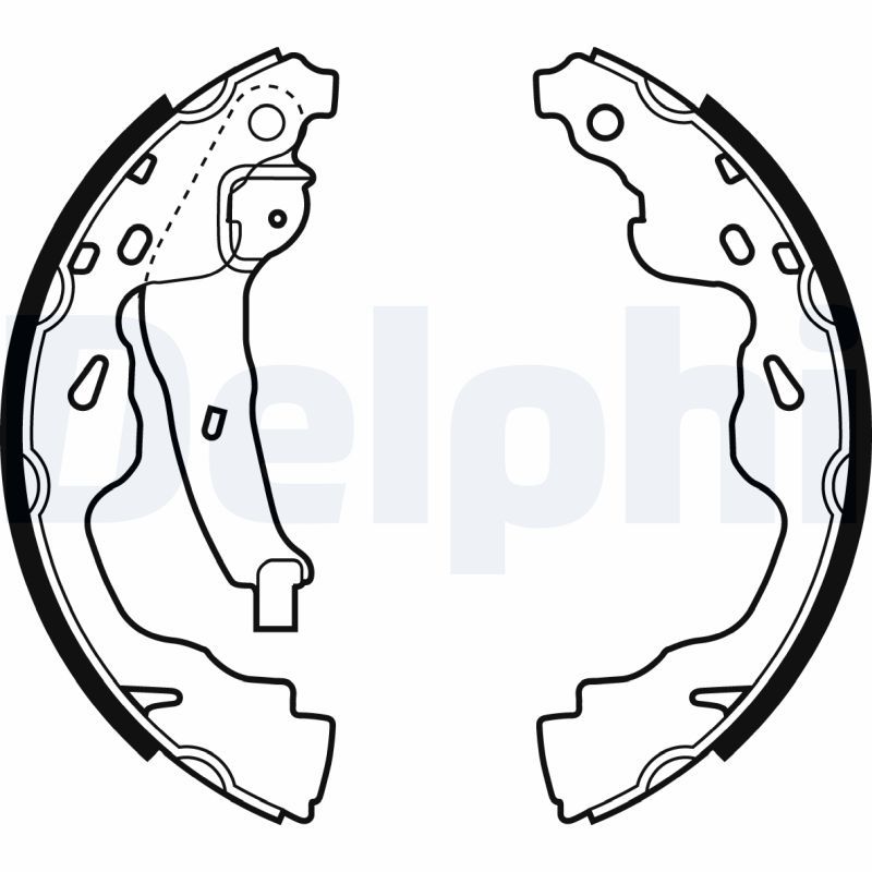 Комплект гальмівних колодок DELPHI LS1961