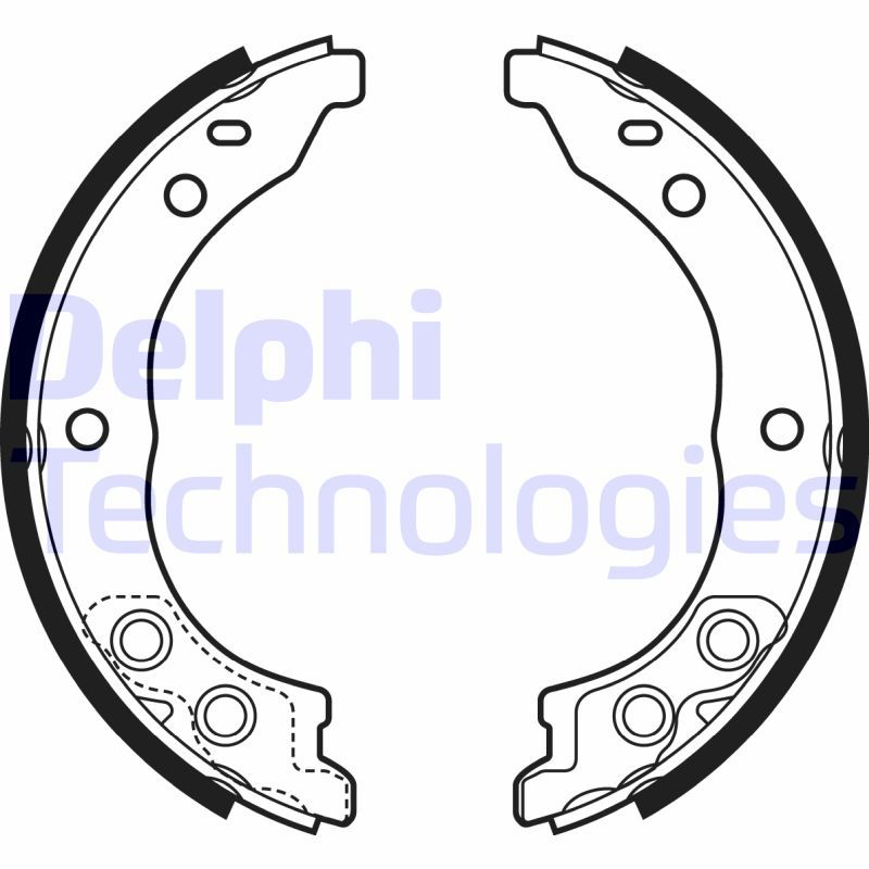 Brake Shoe Set, parking brake DELPHI LS1962