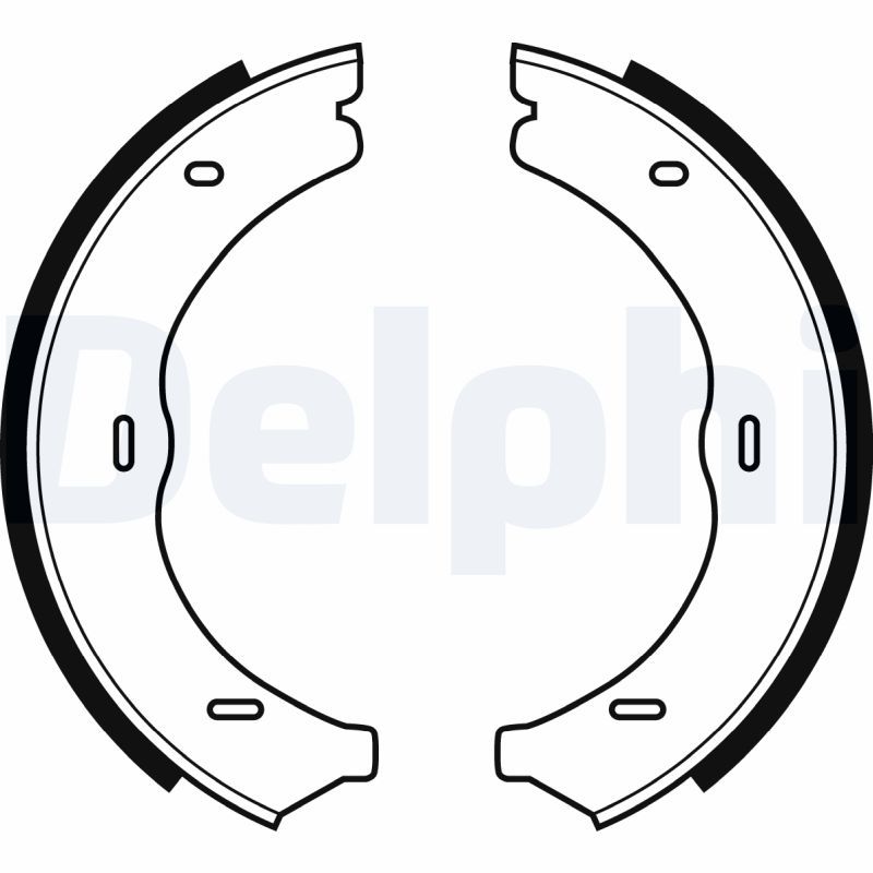 Комплект гальмівних колодок, стоянкове гальмо DELPHI LS1967