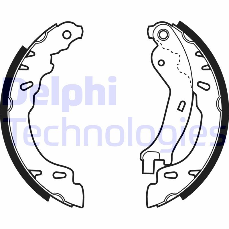 Комплект гальмівних колодок DELPHI LS1971