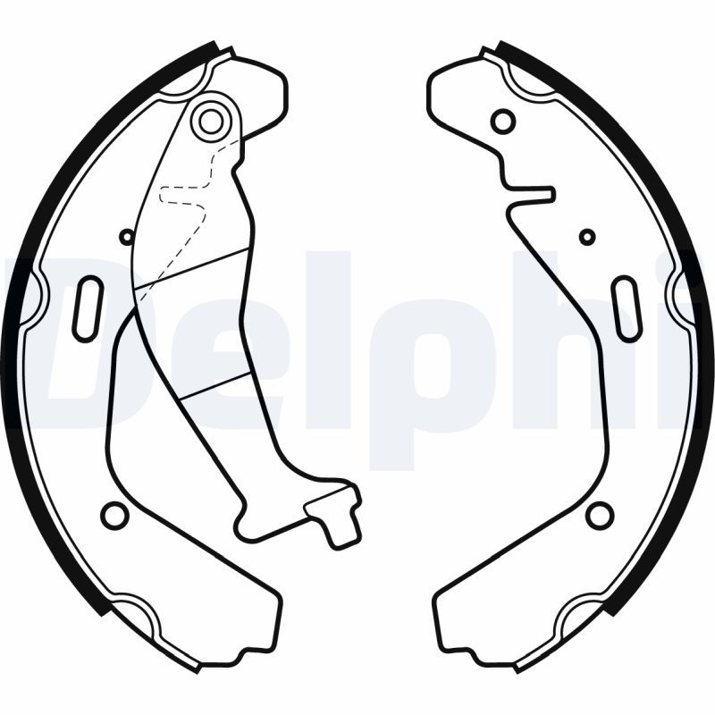 Комплект гальмівних колодок DELPHI LS1990