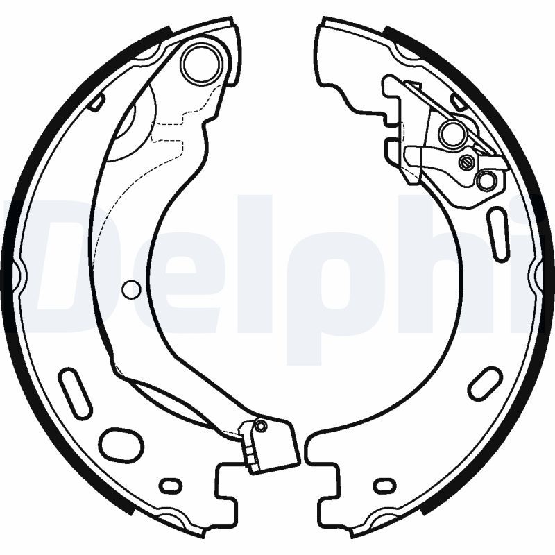 Brake Shoe Set, parking brake DELPHI LS1997