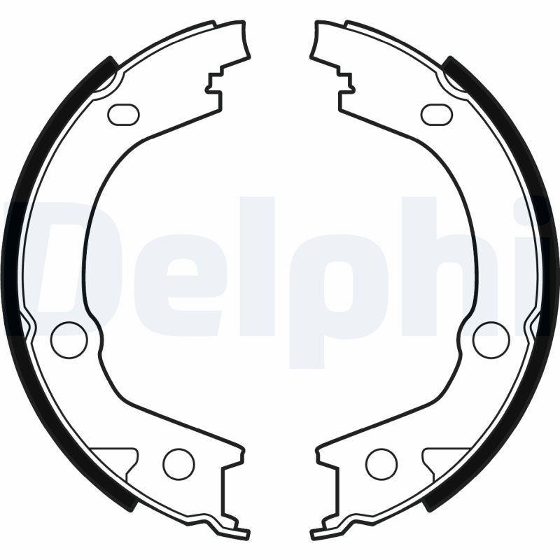 Brake Shoe Set, parking brake DELPHI LS2001