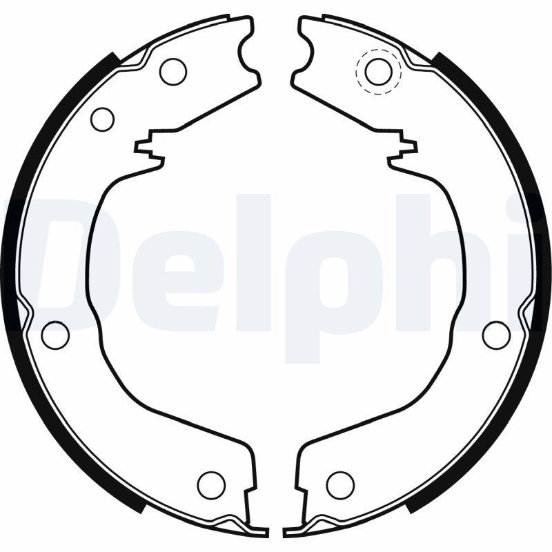 Brake Shoe Set, parking brake DELPHI LS2007