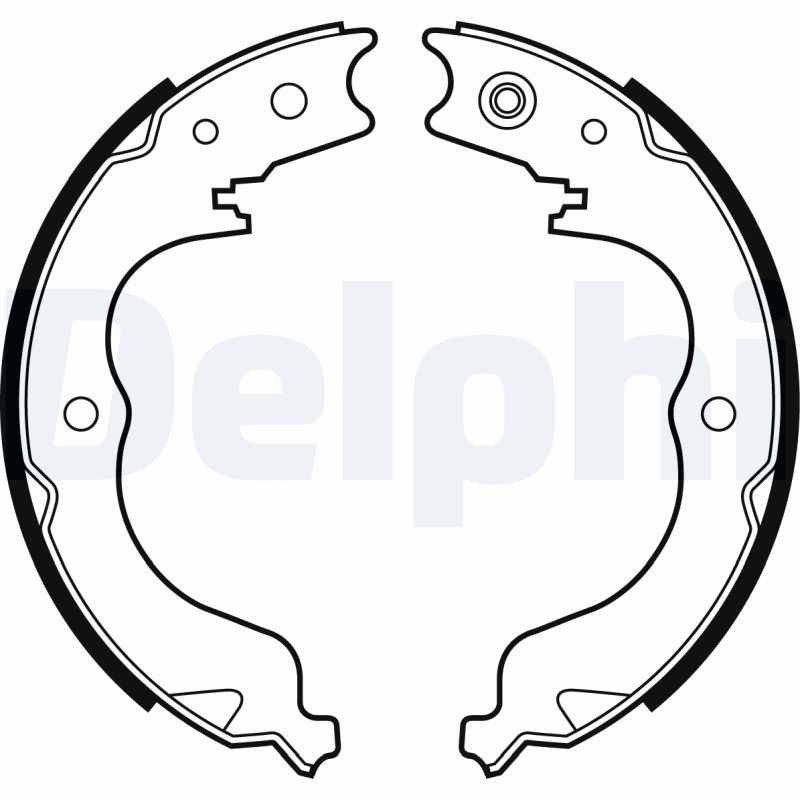 Brake Shoe Set, parking brake DELPHI LS2008