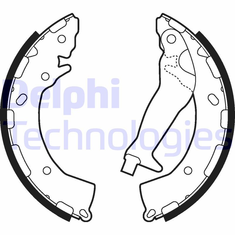 Brake Shoe Set DELPHI LS2010