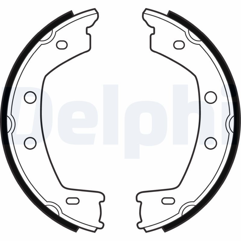 Brake Shoe Set, parking brake DELPHI LS2030