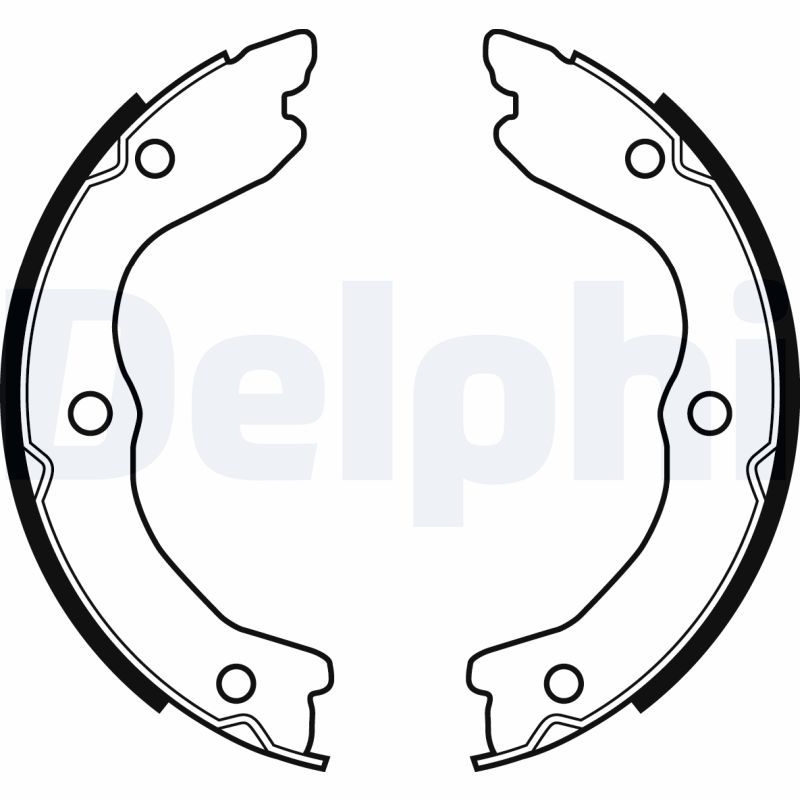 Brake Shoe Set, parking brake DELPHI LS2038