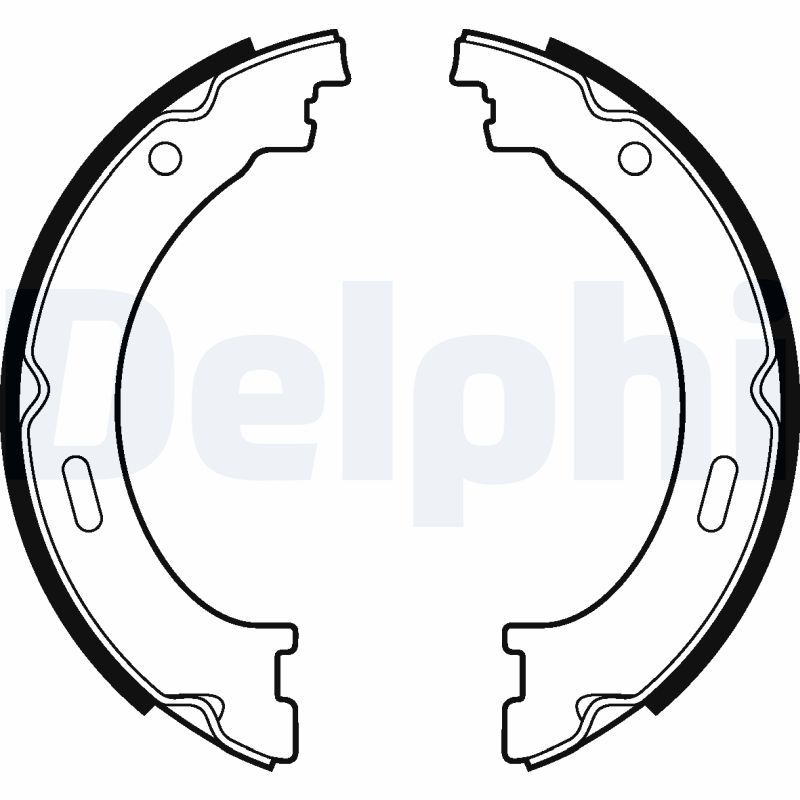 Brake Shoe Set, parking brake DELPHI LS2041