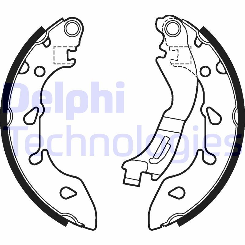 Комплект гальмівних колодок DELPHI LS2047