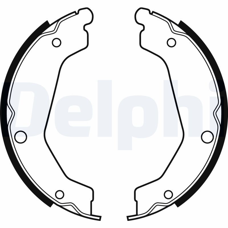 Brake Shoe Set, parking brake DELPHI LS2085