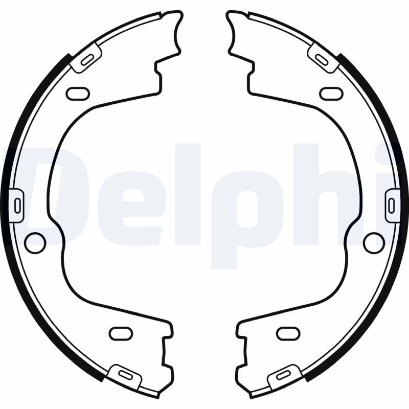 Brake Shoe Set, parking brake DELPHI LS2086