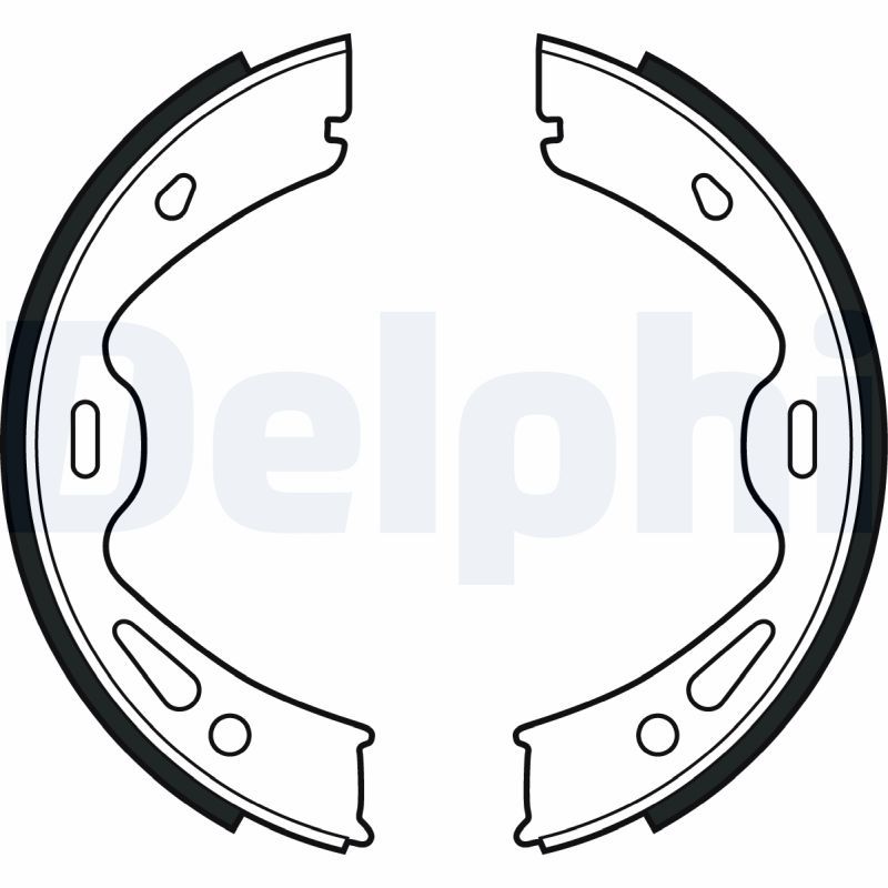 Комплект гальмівних колодок, стоянкове гальмо DELPHI LS2091
