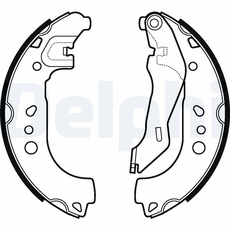 Brake Shoe Set DELPHI LS2107