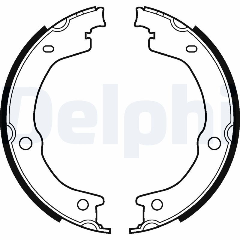 Brake Shoe Set, parking brake DELPHI LS2118