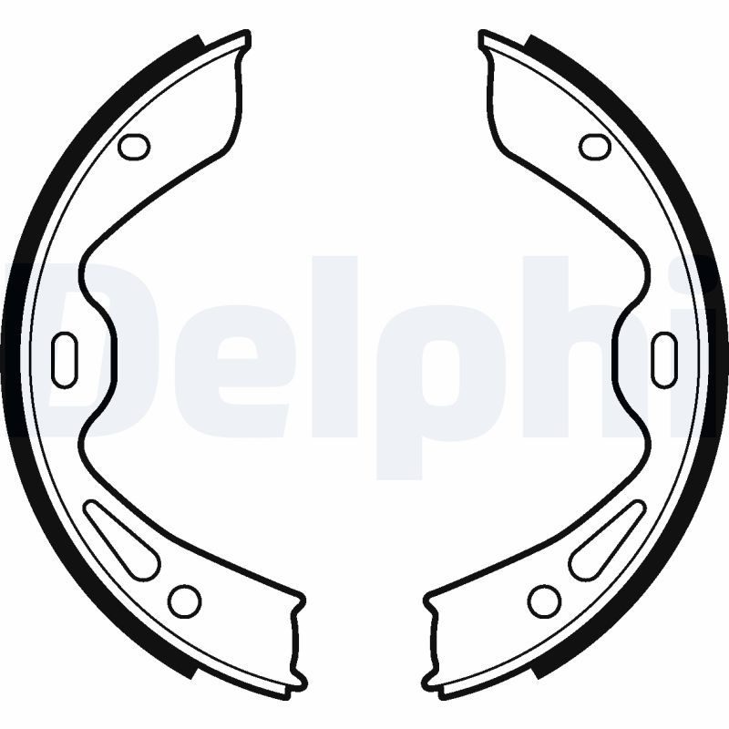 Brake Shoe Set, parking brake DELPHI LS2120