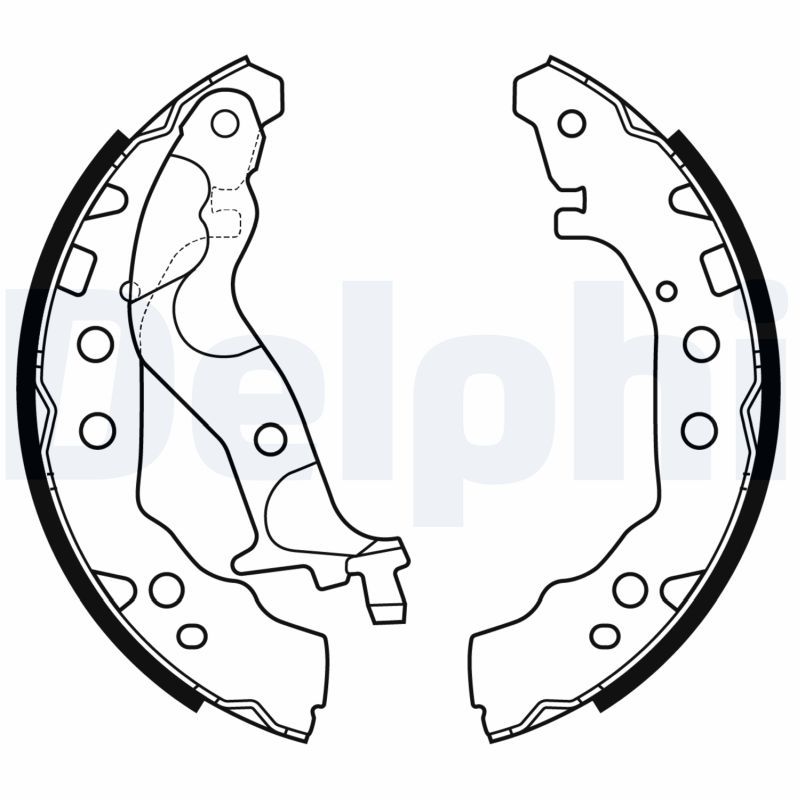 Комплект гальмівних колодок DELPHI LS2175