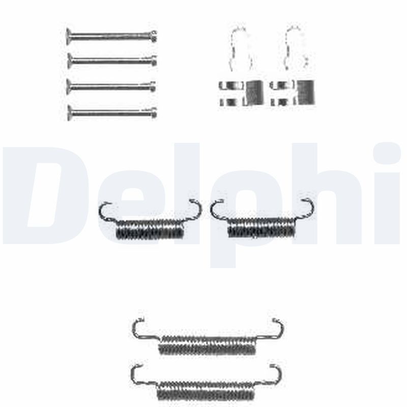 Accessory Kit, parking brake shoes DELPHI LY1333