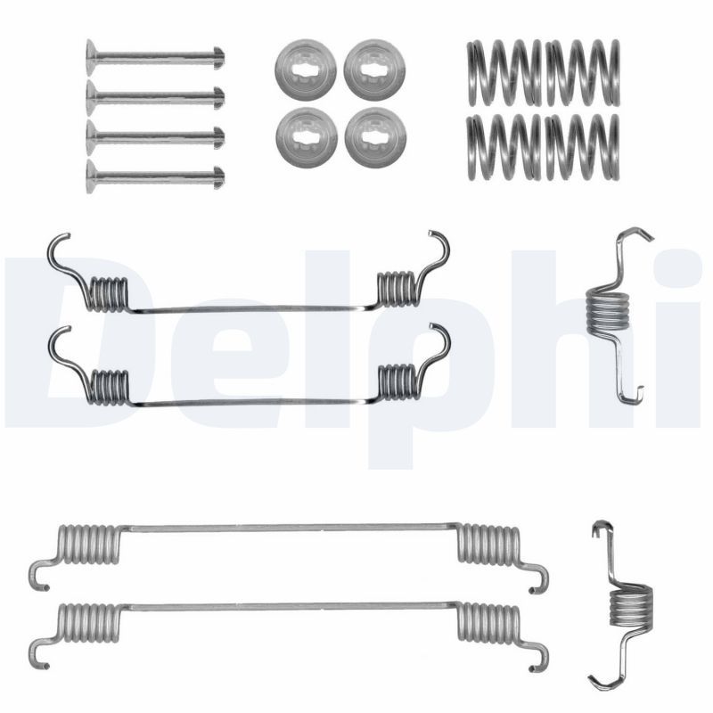 Priedų komplektas, stabdžių trinkelės DELPHI LY1429