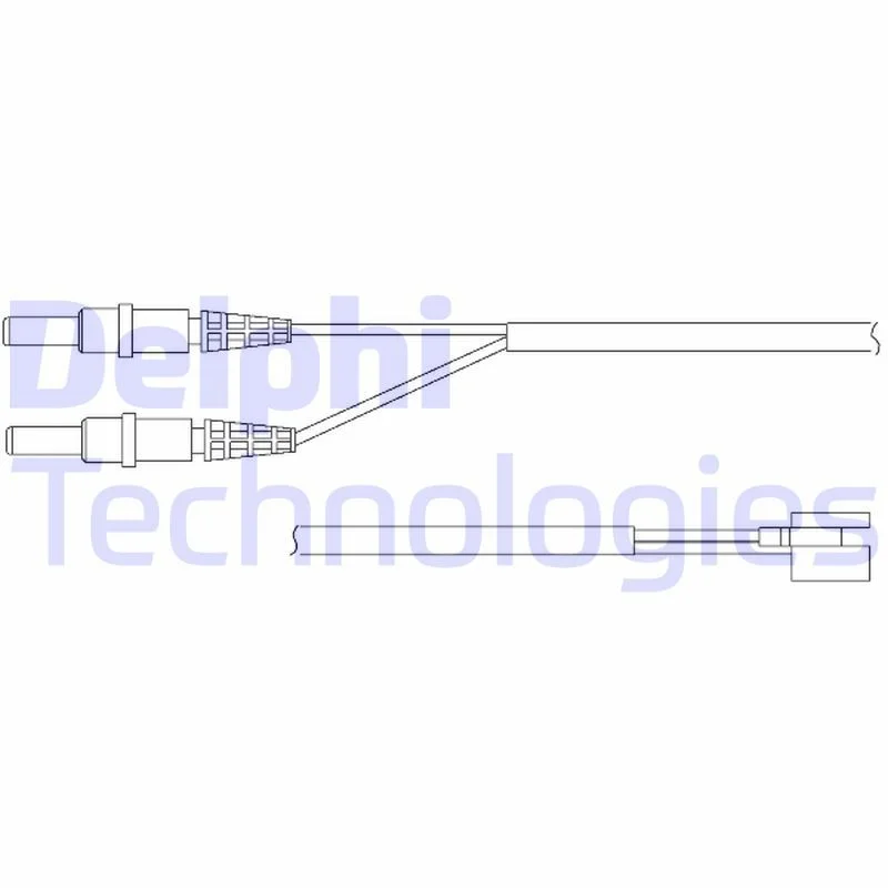 Warning Contact, brake pad wear DELPHI LZ0147