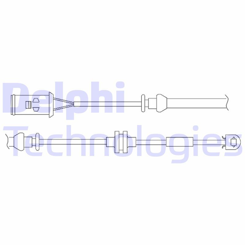 Warning Contact, brake pad wear DELPHI LZ0176