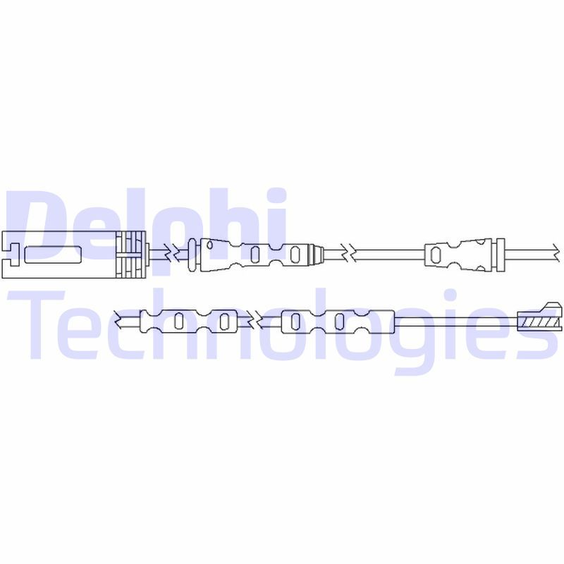 Warning Contact, brake pad wear DELPHI LZ0215