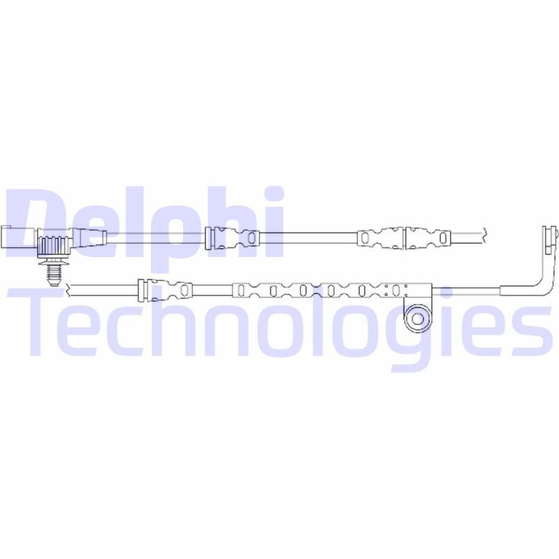 Įspėjimo kontaktas, stabdžių trinkelių susidėvėjimas DELPHI LZ0228